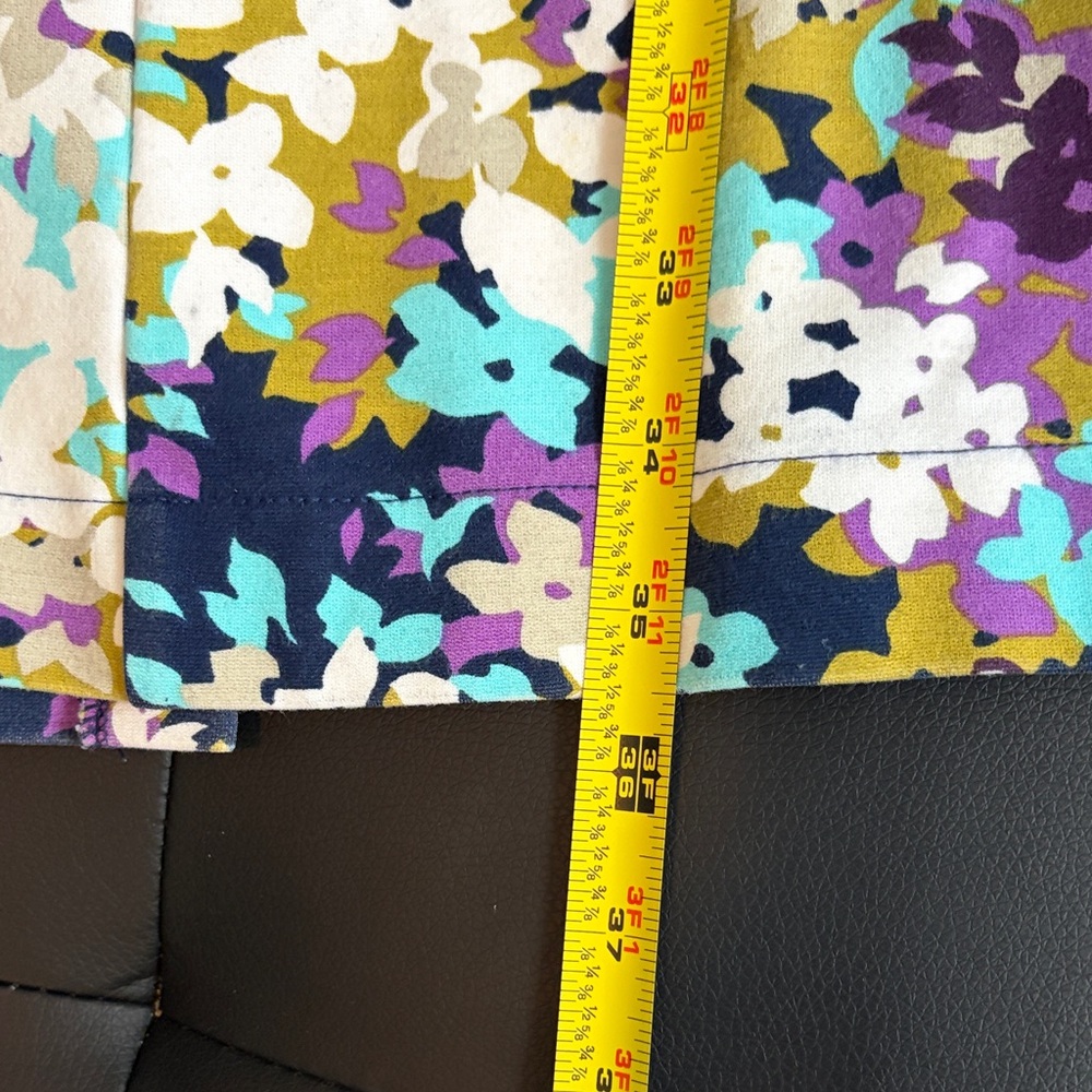Lands' End Sleeveless Floral Midi Dress in Purple, White and Teal size 6 - Picture 12 of 15